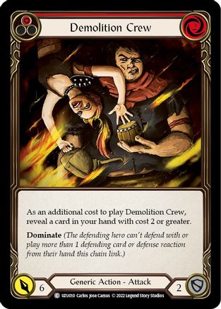 Demolition Crew (Red) (UZU010) - Blitz Deck: Outsiders - Uzuri