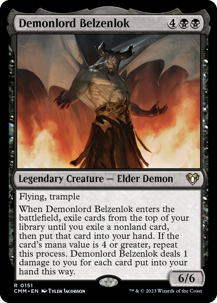 Demonlord Belzenlok (151) Foil - Commander Masters