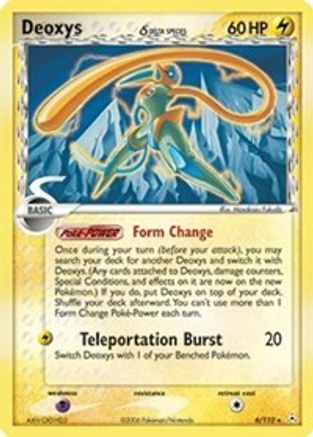 Deoxys (Delta Species - Speed Forme) (6) Holofoil - Holon Phantoms