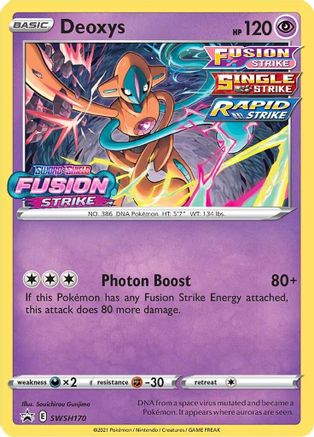 Deoxys (Prerelease) (SWSH170) Holofoil - Black Star Promos