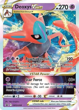 Deoxys VSTAR (SWSH268) Holofoil - Black Star Promos