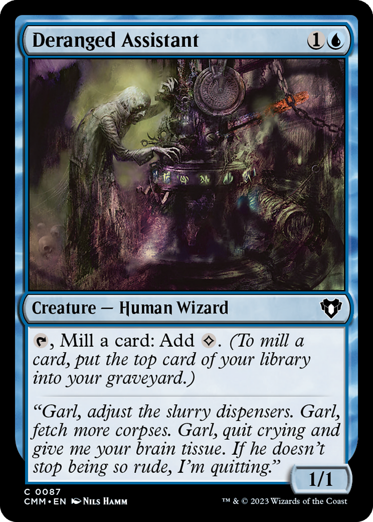Deranged Assistant (087) Foil - Commander Masters