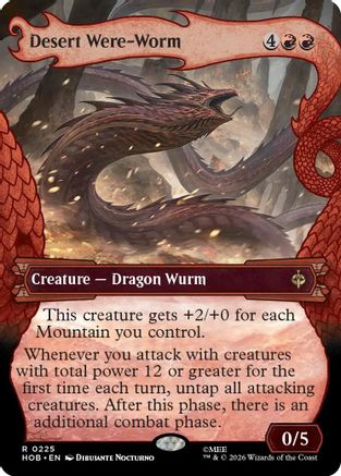 Desert Were-Worm (Showcase) (225) Foil - The Hobbit