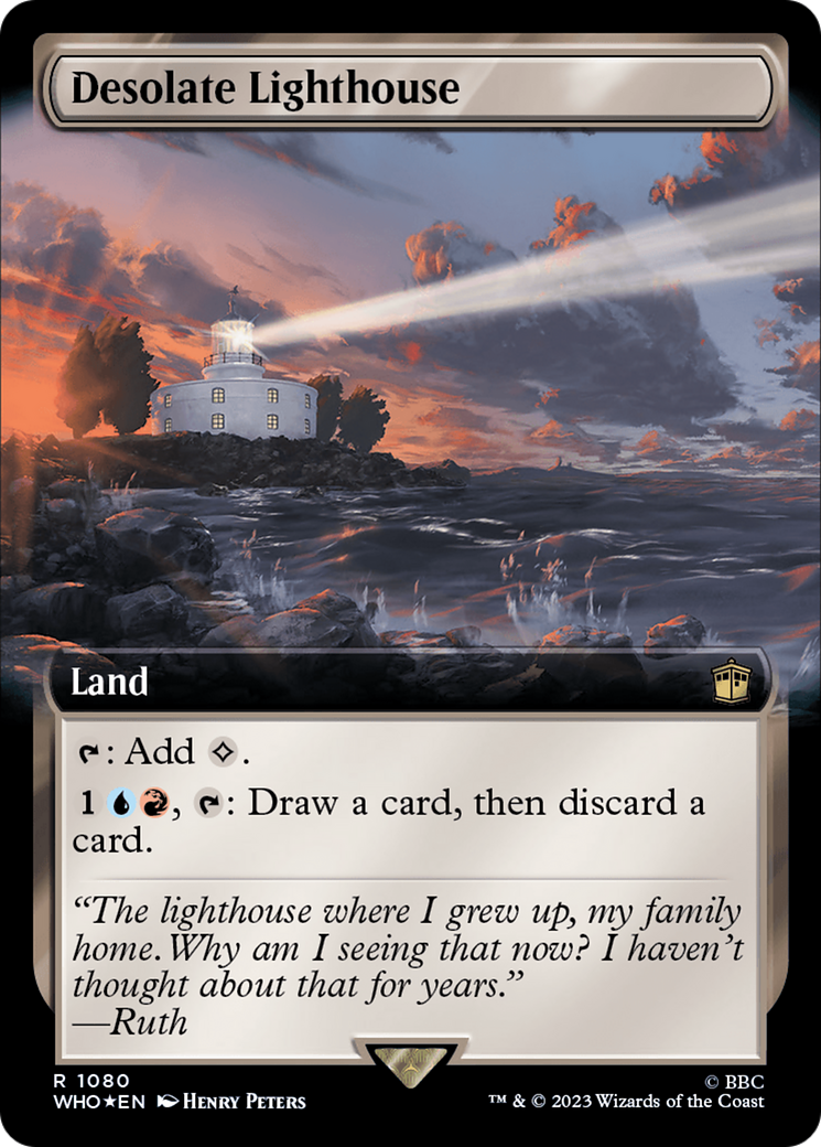 Desolate Lighthouse (Extended Art) (1080) Surge Foil - Doctor Who