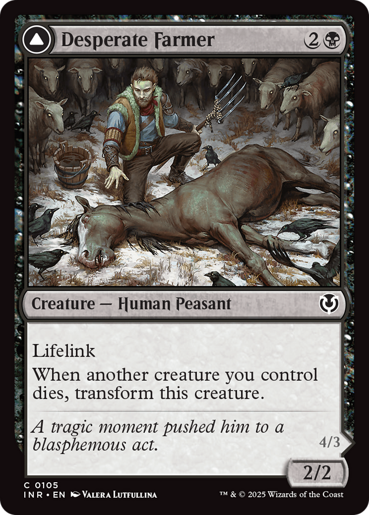 Desperate Farmer // Depraved Harvester (105) Foil - Innistrad Remastered