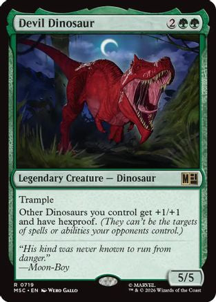 Devil Dinosaur (719) Foil - Commander: Marvel Super Heroes