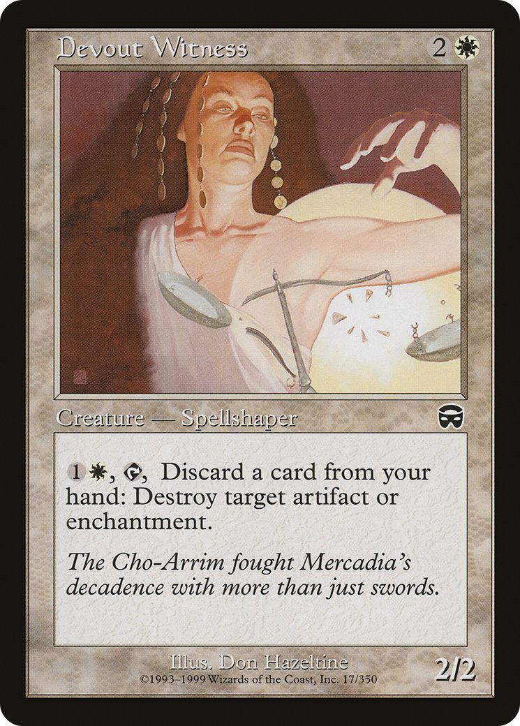 Devout Witness (017) - Mercadian Masques
