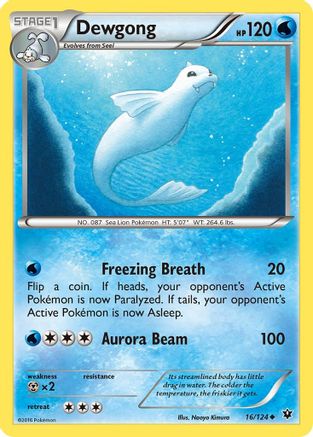 Dewgong (16) Reverse Holofoil - Fates Collide
