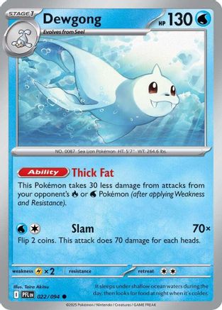 Dewgong (22) Reverse Holofoil - Phantasmal Flames