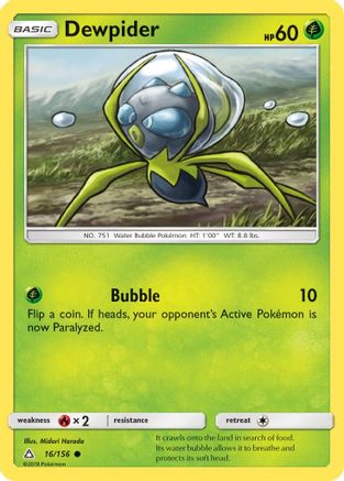 Dewpider (16) Reverse Holofoil - Ultra Prism