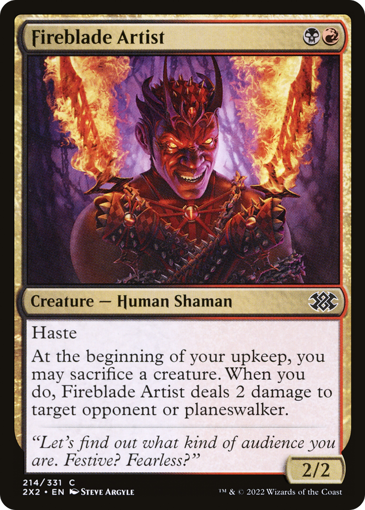 Fireblade Artist (214) Foil - Double Masters 2022
