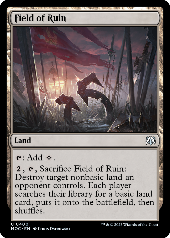 Field of Ruin [March of the Machine Commander] | Silver Goblin