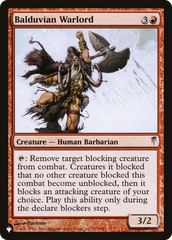 Balduvian Warlord [The List Reprints] | Silver Goblin