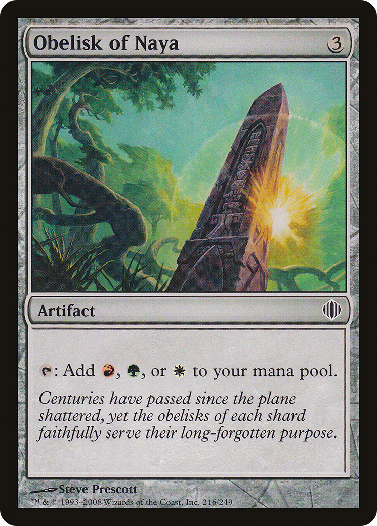 Obelisk of Naya (216) Foil - Shards of Alara