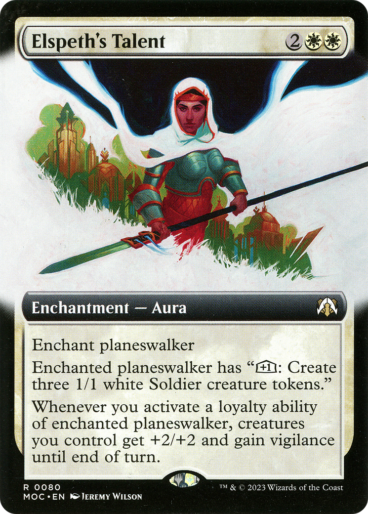 Elspeth's Talent (Extended Art) (080) - March of the Machine Commander