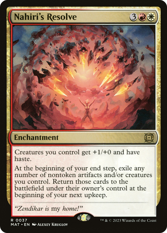 Nahiri's Resolve [March of the Machine: The Aftermath] Foil