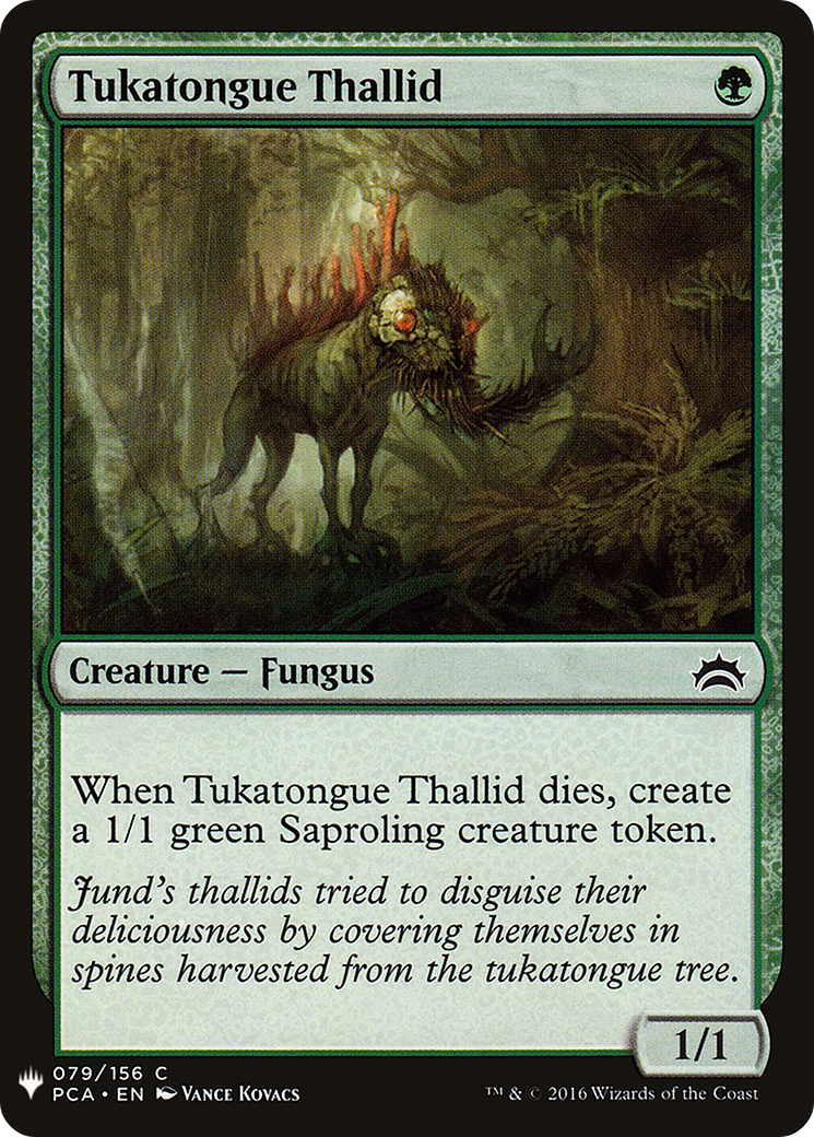Tukatongue Thallid (PCA-79) - The List