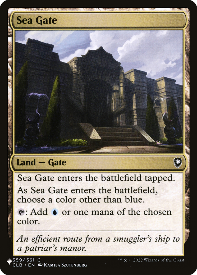 Sea Gate (CLB-359) - The List