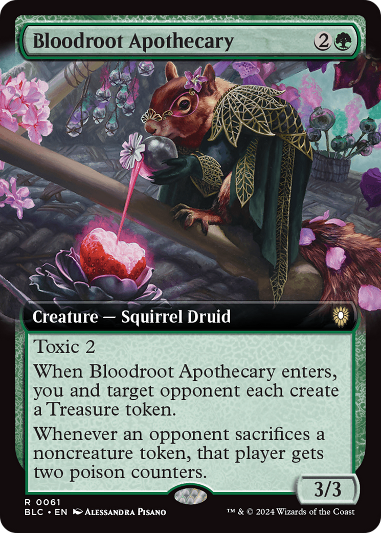 Bloodroot Apothecary (Extended Art) [Bloomburrow Commander] Foil