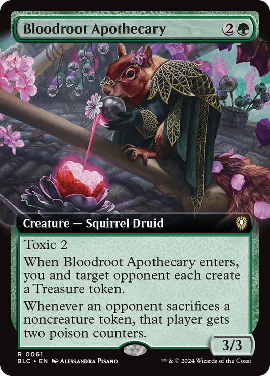 Bloodroot Apothecary (Extended Art) [Bloomburrow Commander] Foil