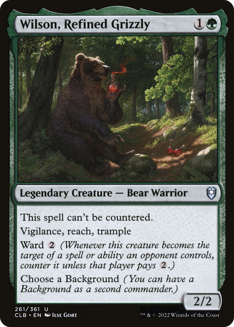 Wilson, Refined Grizzly [Commander Legends: Battle for Baldur's Gate] | Silver Goblin