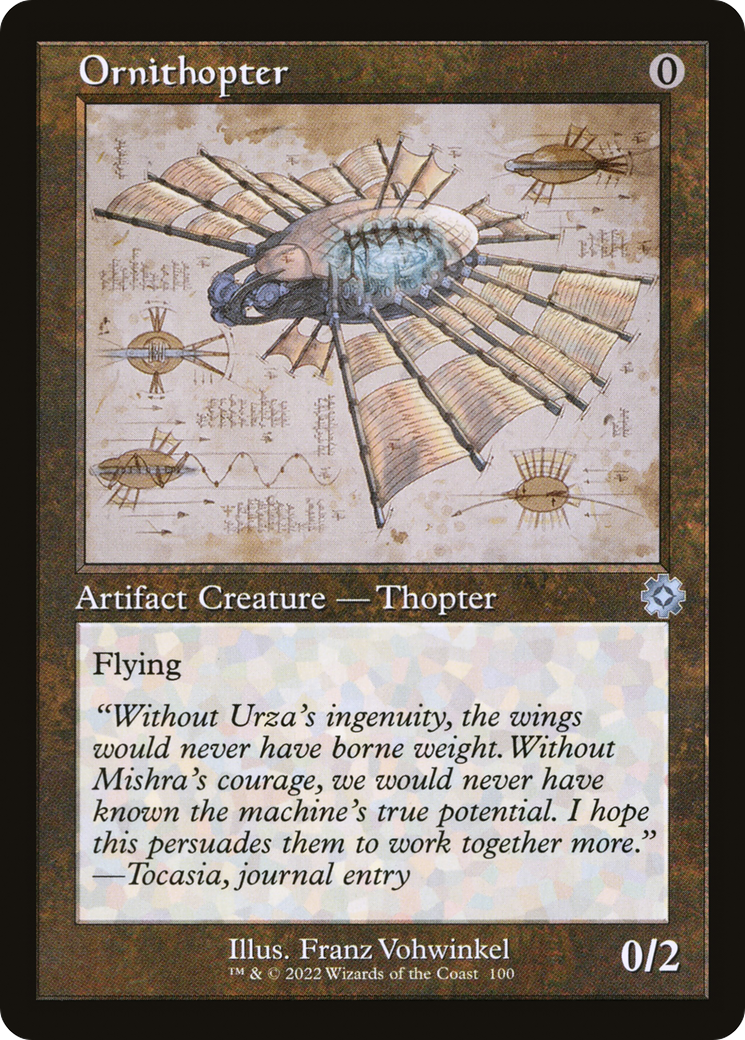 Ornithopter (Schematic) (Retro) (100) Foil - The Brothers' War Retro Artifacts