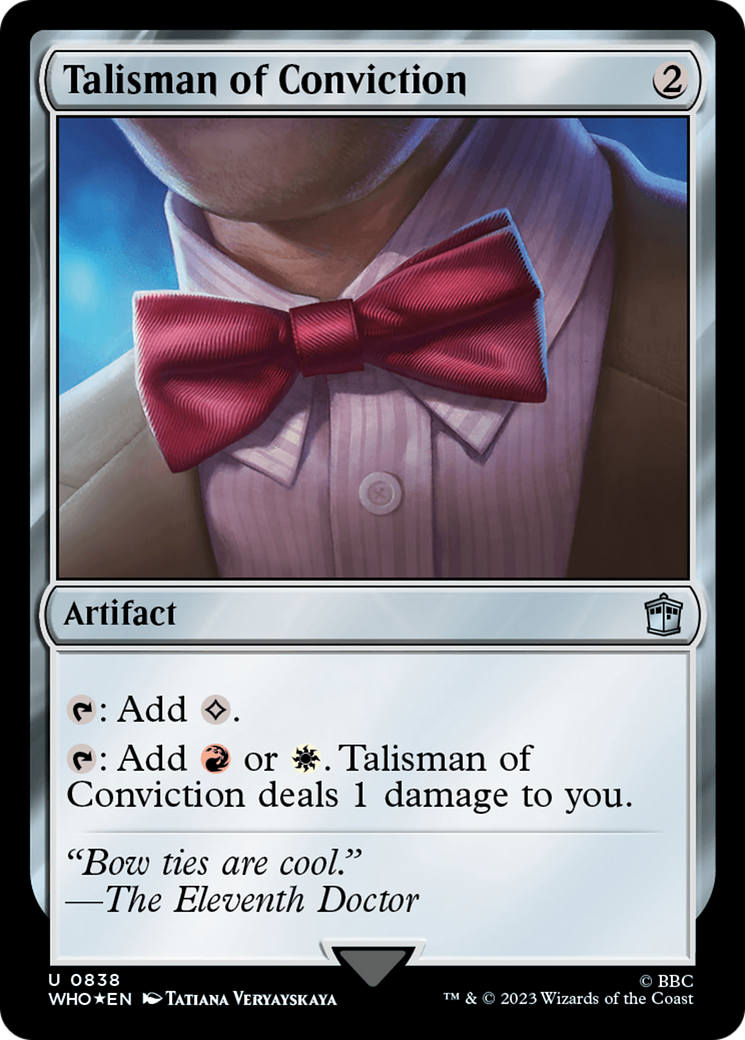 Talisman of Conviction (Surge Foil) [Doctor Who] | Silver Goblin