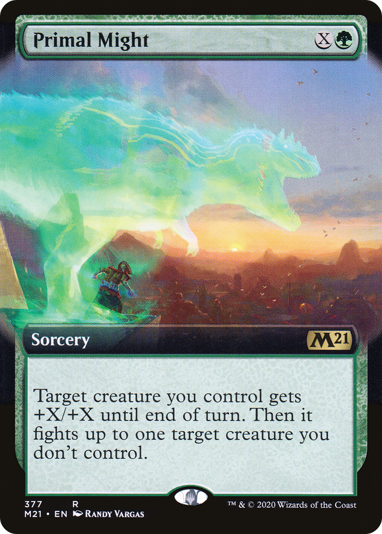 Primal Might (Extended Art) (377) - Core Set 2021