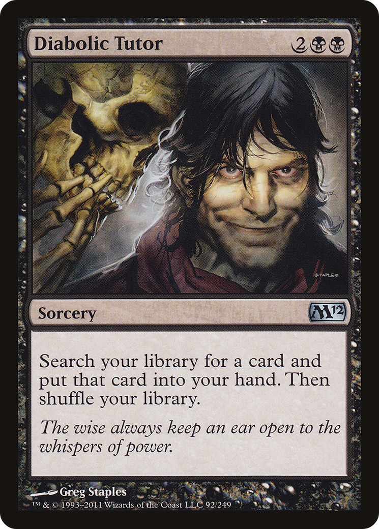 Diabolic Tutor (092) - Magic 2012