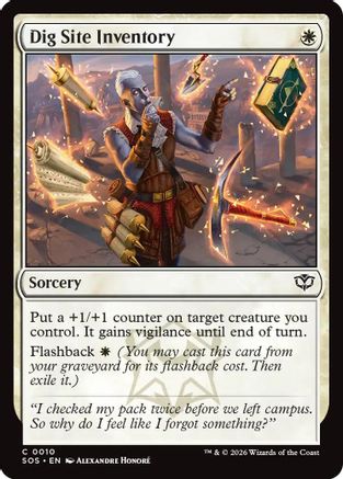 Dig Site Inventory (010) Foil - Secrets of Strixhaven