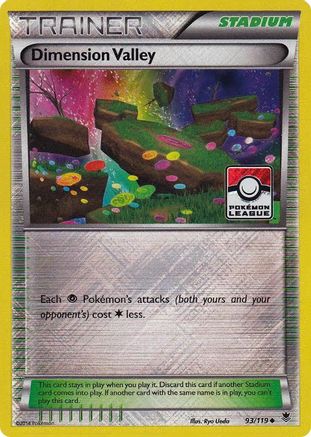 Dimension Valley (Pokemon League) (93) Reverse Holofoil - Phantom Forces