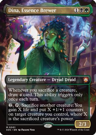 Dina, Essence Brewer (Borderless) (001) - Commander: Secrets of Strixhaven