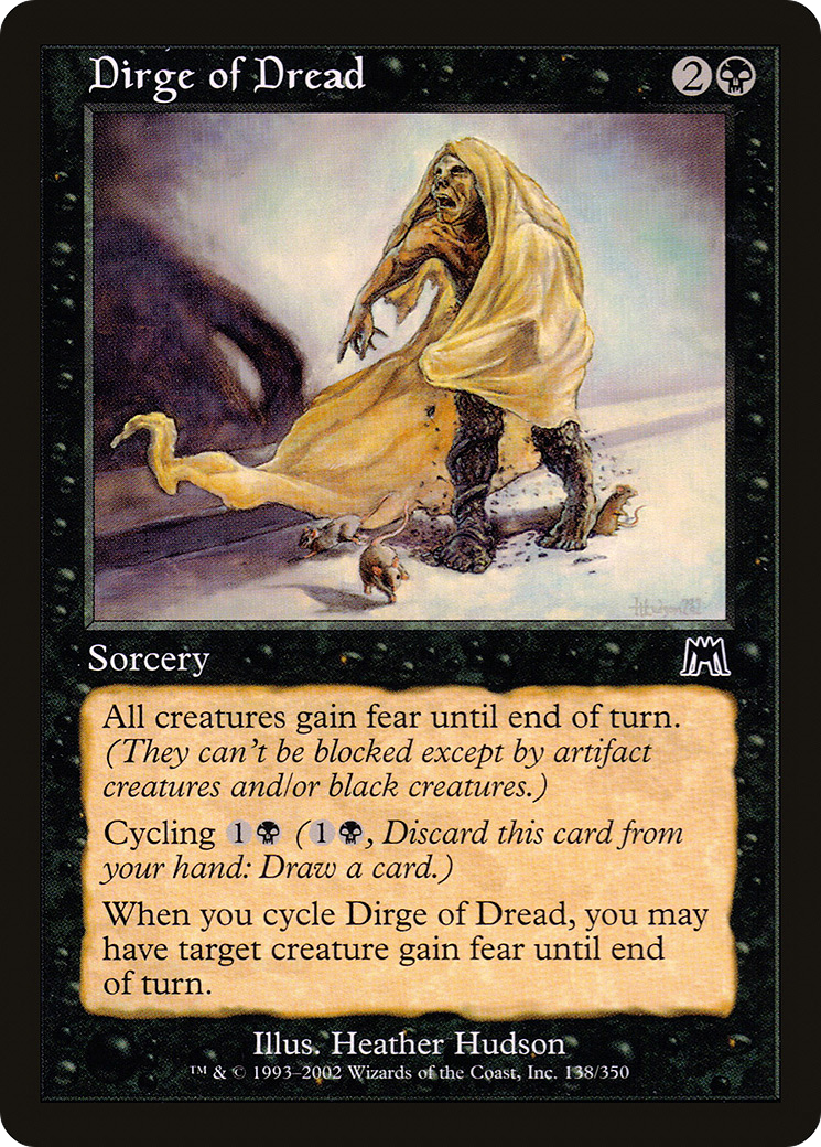 Dirge of Dread (138) Foil - Onslaught