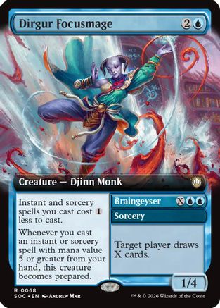 Dirgur Focusmage // Braingeyser (Extended Art) (068) - Commander: Secrets of Strixhaven