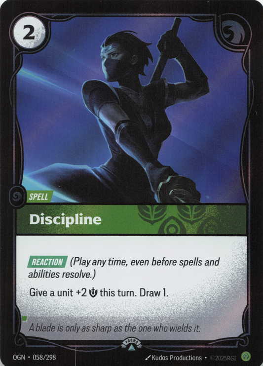Discipline (058) Foil - Riftbound Promotional Cards