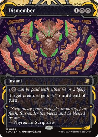 Dismember (028) Foil - Secrets of Strixhaven: Mystical Archive