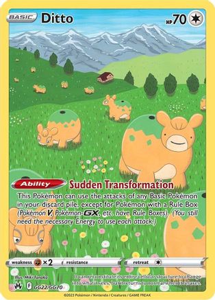 Ditto (GG22) Holofoil - Crown Zenith