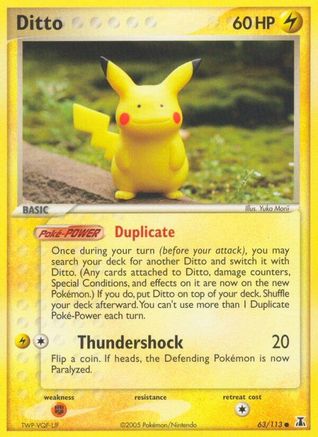 Ditto (Pikachu) (63) - Delta Species