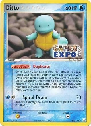 Ditto (Squirtle) (Games Expo 2007) (64) - Miscellaneous Cards & Products