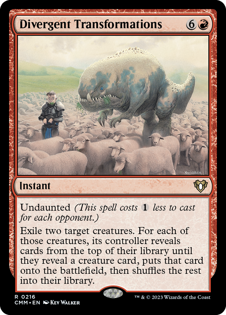 Divergent Transformations (216) Foil - Commander Masters