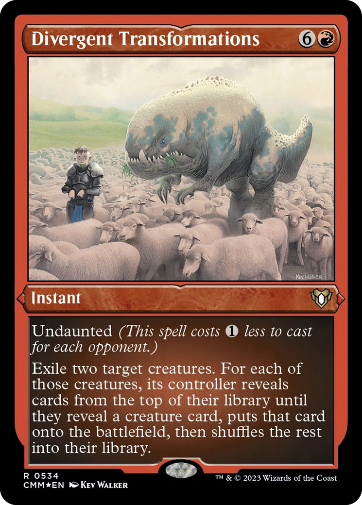 Divergent Transformations (534) Etched Foil - Commander Masters