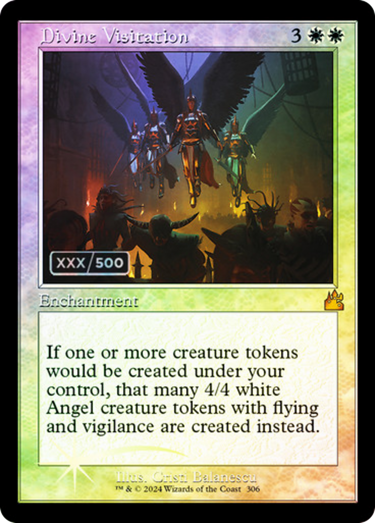 Divine Visitation (Retro) (Serial Numbered) (306) Foil - Ravnica Remastered