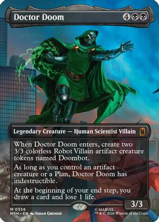 Doctor Doom (Borderless) (336) Foil - Marvel Super Heroes
