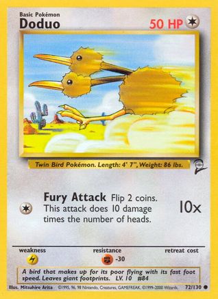 Doduo (72) - Base Set 2