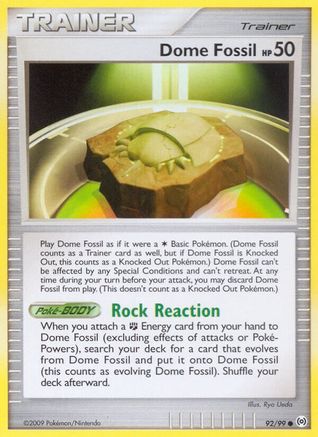 Dome Fossil (92) Reverse Holofoil - Arceus