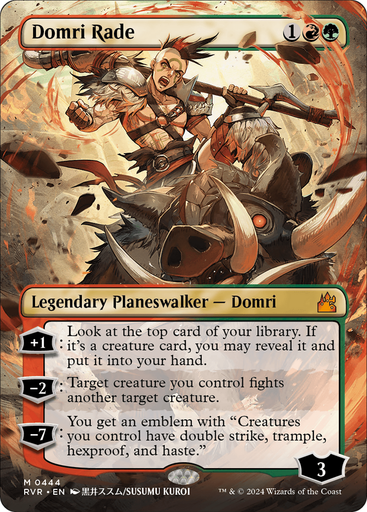 Domri Rade (Anime Borderless) (444) Foil - Ravnica Remastered