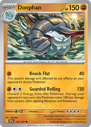 Donphan (103) Reverse Holofoil - Surging Sparks