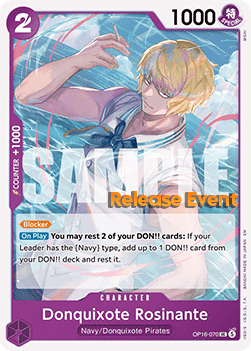 Donquixote Rosinante (OP16-070) Release Event Cards