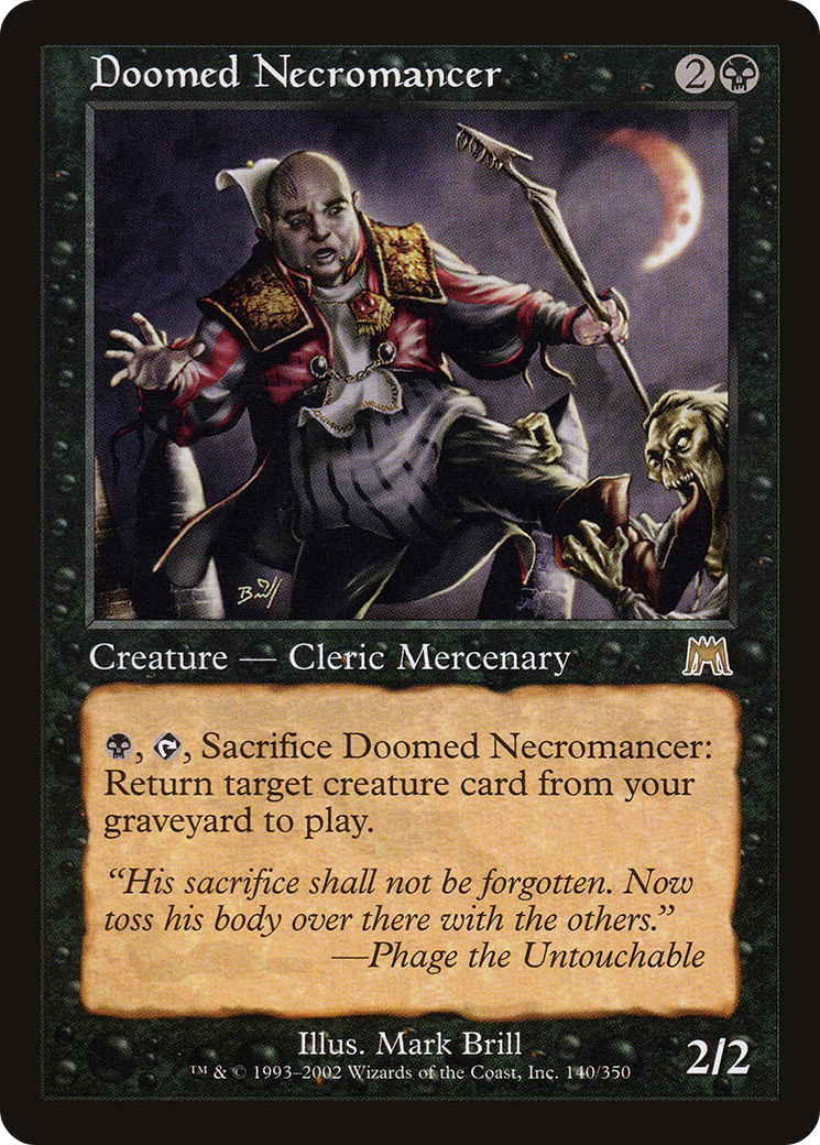 Doomed Necromancer (140) Foil - Onslaught