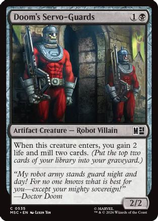 Doom's Servo-Guards (535) Foil - Commander: Marvel Super Heroes